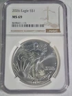 🔥 2026 $1 American Silver Eagle NGC MS69 🇺🇸 1 oz .999 Silver