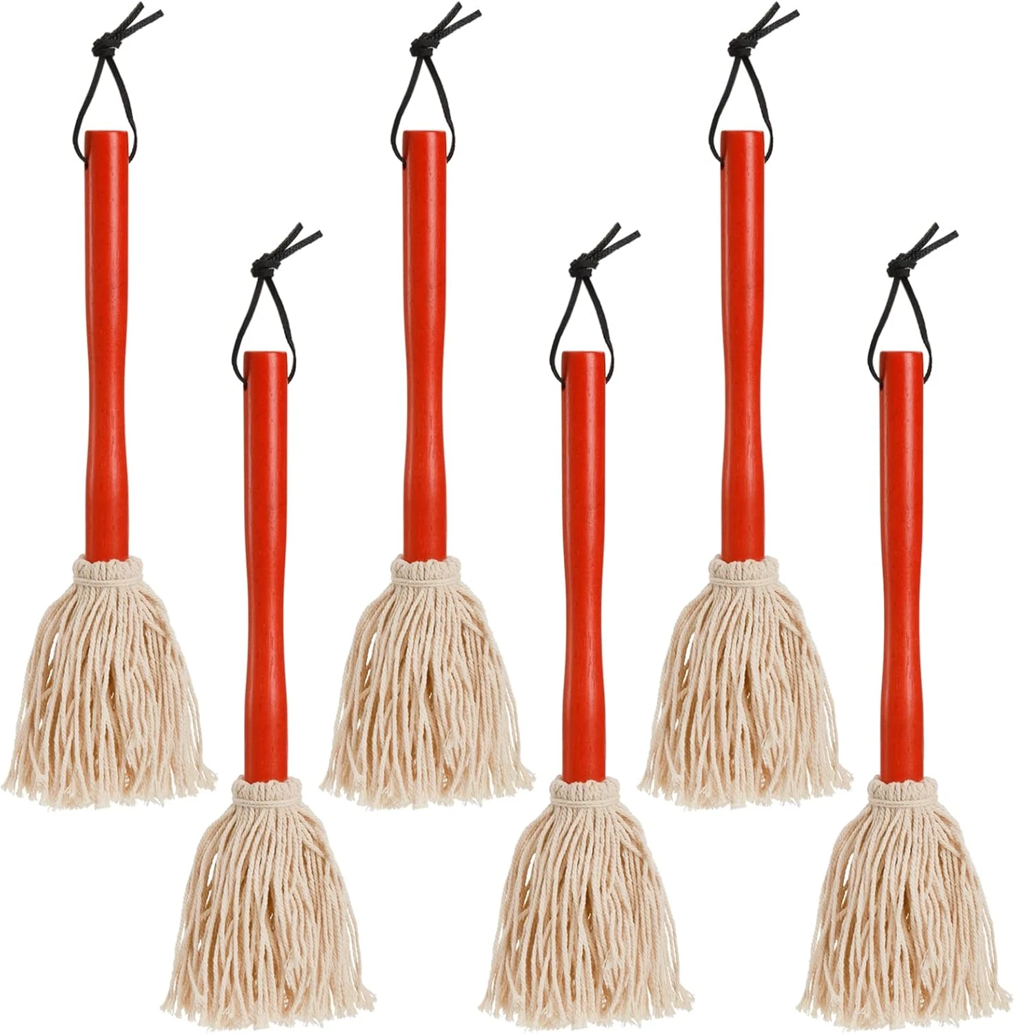 Hedume 6 Pack 12" BBQ Sauce Basting Mops, Roasting or Grilling Basting Mop, Cott
Opens in a new wind