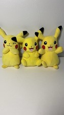 Pikachu Pok mon 8 Plush Lot Of 3