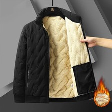 Winter Thickened Fleece Jackets for Men Windproof Snow Coats Men's Outerwear