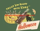 Vintage Halloween Coca Cola Sales Ad Photograph Print 8.5x11"