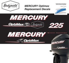 Mercury Optimax 225hk Utombordare dekaler 2008 Onwards
