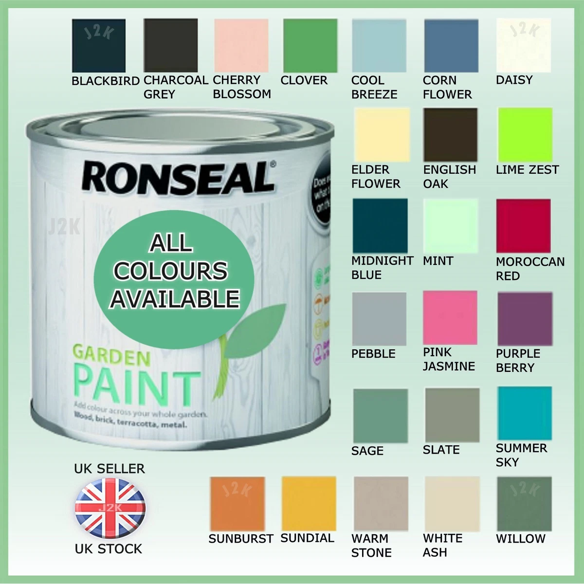 Ronseal Garden Paint Colour Range Fasci Garden
