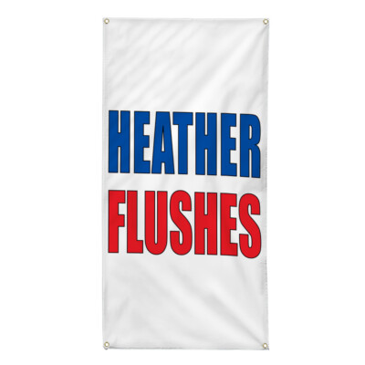 Vertical Vinyl Banner Multiple Sizes Heather Flushes Auto Car Business Outdoor