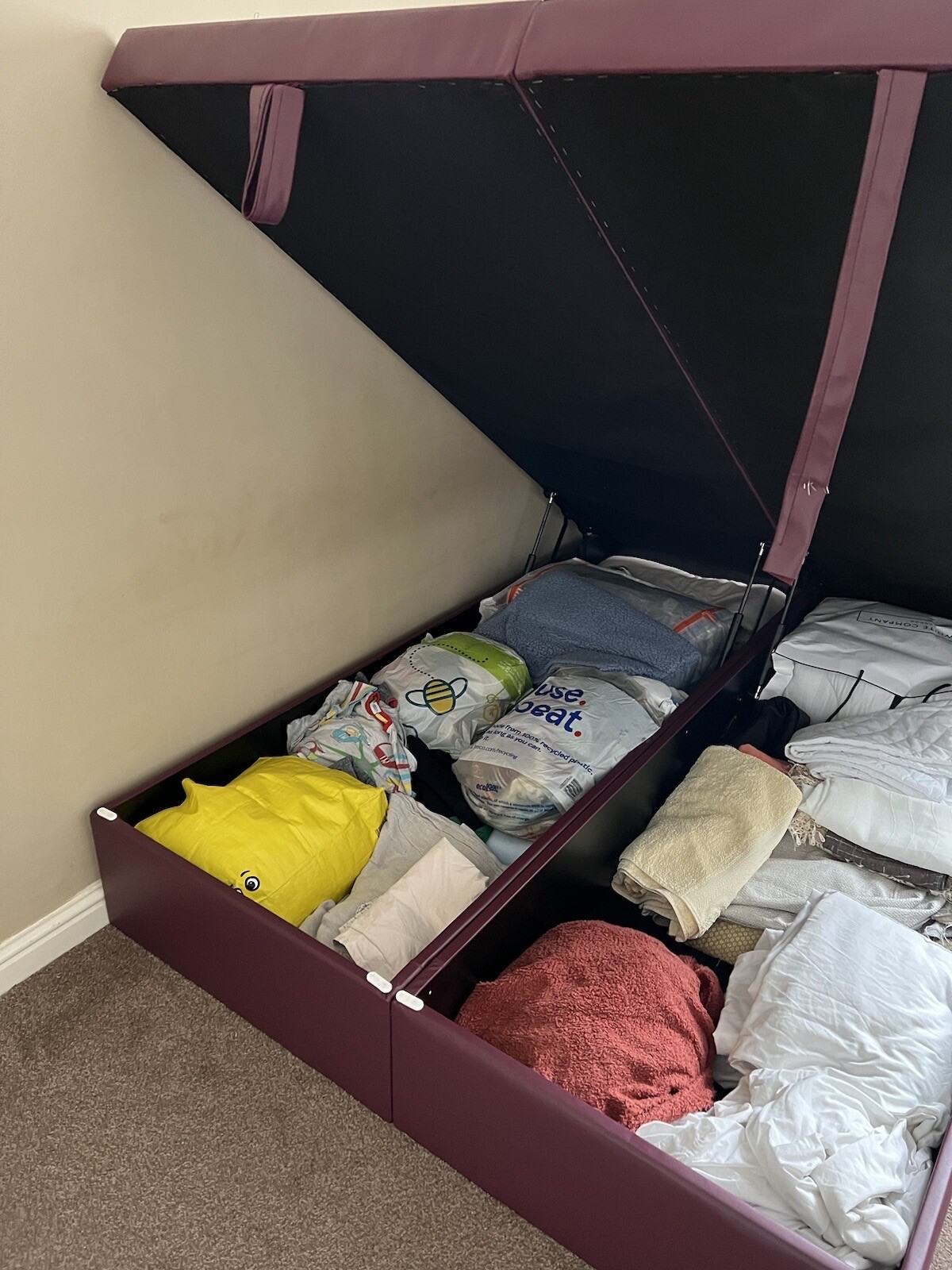 Ottoman double bed frame used eBay