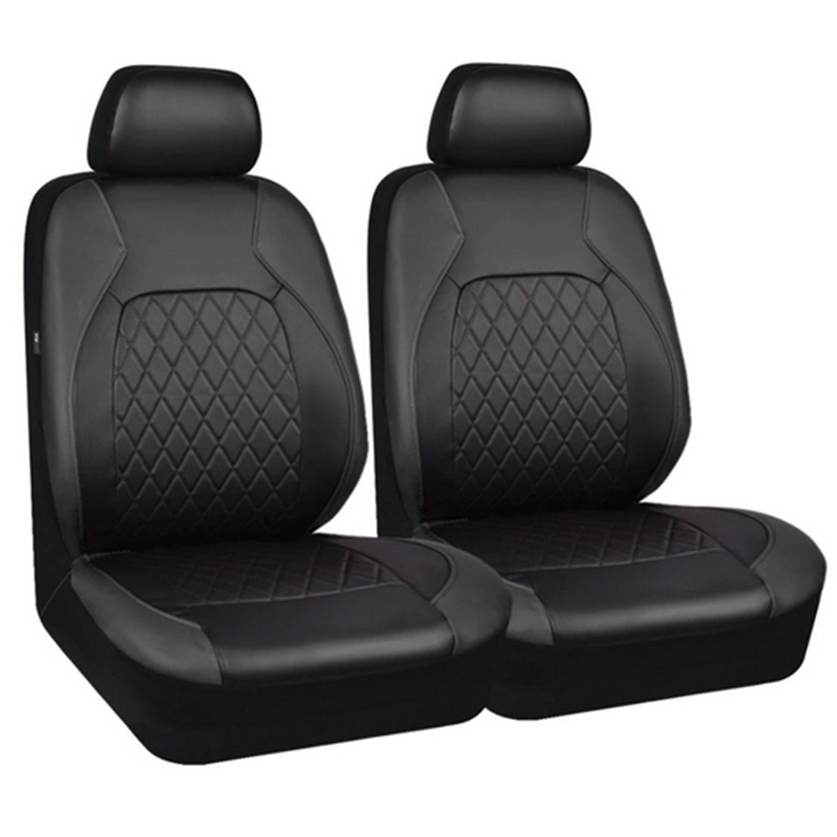 Front Car Seat Covers PU Leather Chair Cushion Protector Waterproof Accessory