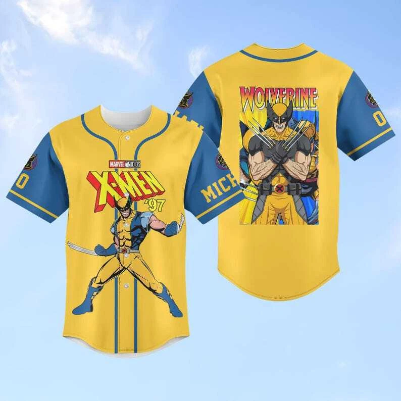 Personalized Wolverine X-Men '97 Baseball Jersey