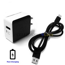 Fast Rapid For Motorola Moto Z Play Droid Wall Charger USB Type C Cable