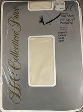 Vintage Saks Fifth Avenue Panty PantyHose Vanilla Average Ultra Sheer New