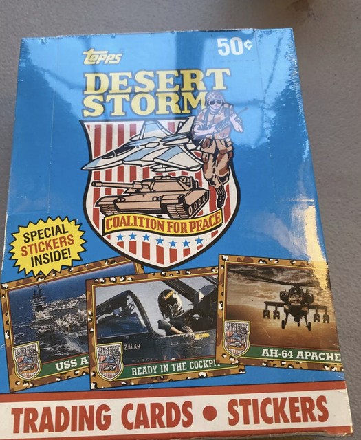 1991 Topps Desert Storm Trading Card 36ct Full Box Unopened Cards