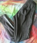 Banana Republic legging pants women black faux leather trim — photo 3