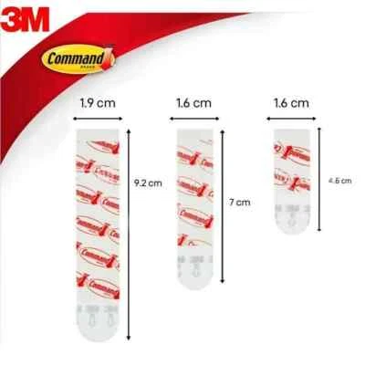 3M Command Poster Strips Double Sided Adhesive Refill Small Medium Large