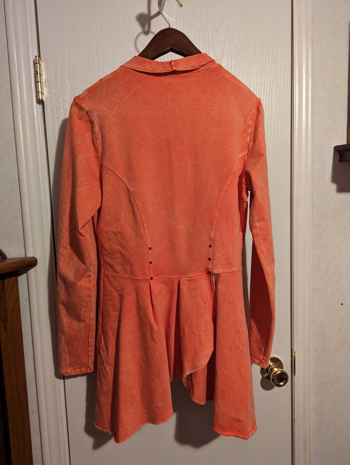 testimony los angeles Salmon Pink Stonewash Acid Wash Drape Jacket M eBay