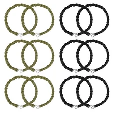 12PCS Military Elastic Boot Straps Leg Bands Blousing Garter Metal Hooks Outdoor