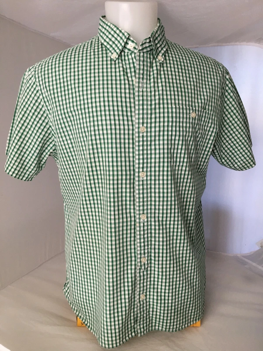 CAMISA A CUADROS HAMMOND CO BY PATRICK GRANT MANGA CORTA VERDE BLANCA XL E