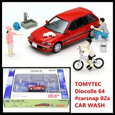 Tomica Limited Vintage TOMYTEC Diocolle 64 Carsnap 02a CAR WASH Honda Civic 25XT