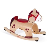Janod Schaukelpferd Pony Mit Kippschutz Aus Holz FüR Kinder Ab 12 Monaten