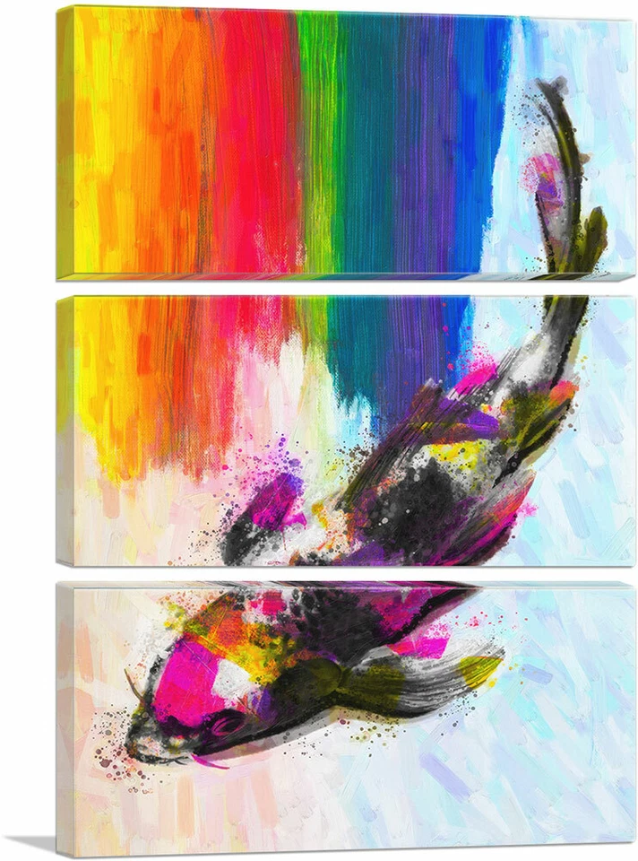 Impresión artística en lienzo ARTCANVAS Koi Carp Fish Japón Asia China Foto 2 de 4