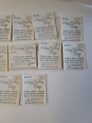 Looney Tunes - Happy Birthday Bugs Sticker Set 80 pieces - 1990 Panini Italy VTG - Picture 9 of 9