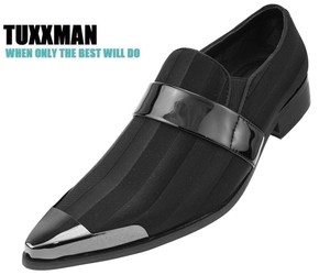 black satin dress shoes
