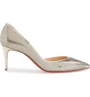 100% AUTH NEW WOMEN LOUBOUTIN GALU LASER CUT HALF DORSAY PUMP/HEELS US 7.5 — photo 2