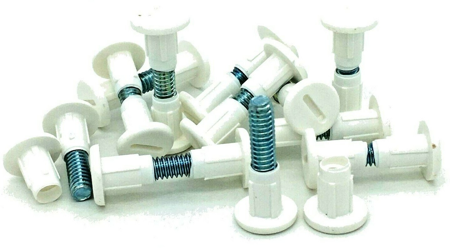 CABINET CONNECTORS 6mm ¼"  kitchen unit inter connector binding post screw (10) 