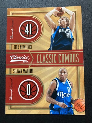 2009-10 Panini Classics Classic Combos Gold 4 Dirk Nowitzki /Shawn Marion ed/100