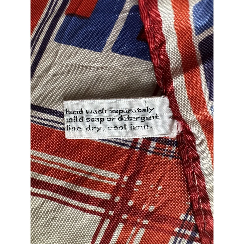 Винтажный шарф 1960-х Vera Neumann с геометрическим узором носовой платок - Изображение 3 из 4