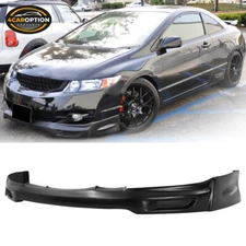 Fit 09-11 Honda Civic 2Dr Coupe Mugen Style Front Bumper Lip Spoiler PU