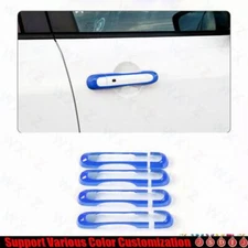 For Jeep Renegade 2016+ Bright Blue  Car Exterior Side Door Handle Strip Trim 8*
