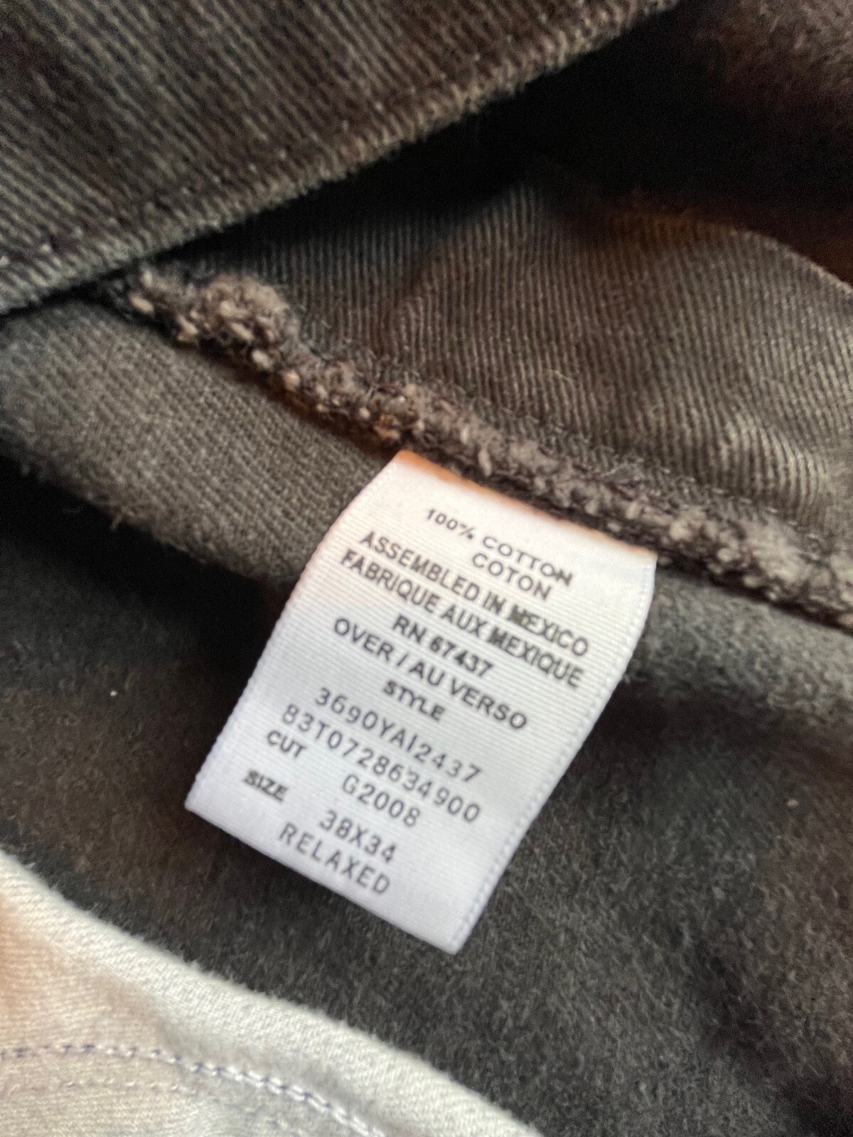 Vintage Y2K Polo Ralph Lauren Flag Jeans Men's Black Stonewash 38 Waist Relaxed thumbnail 5