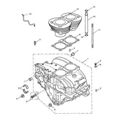 Kit vis carter pour rénovation moteur Triumph Thruxton 900 inox