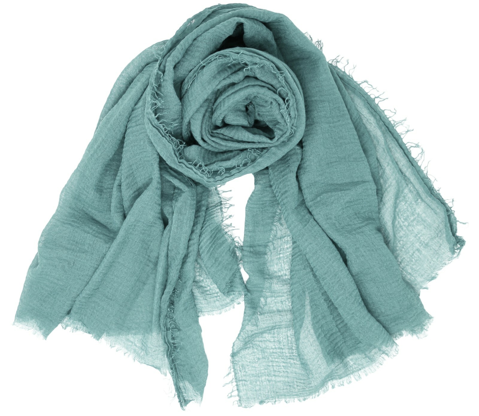 Wrinkled Soft Linen Feel Large Plain Solid Travel Shawl Scarf Head Wrap ...