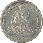 1885 Seated Liberty Silver Dime AU About Uncirculated SKU:I24216
