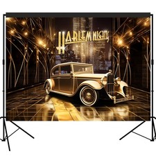 20s Harlem Nights Party Backdrop 7x5ft