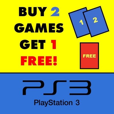 PS3 Games: Buy 2 Get 1 Free!