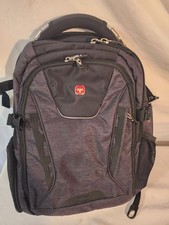 SwissGear ScanSmart Backpack Gray/Black Zip External Pockets, Laptop Travel