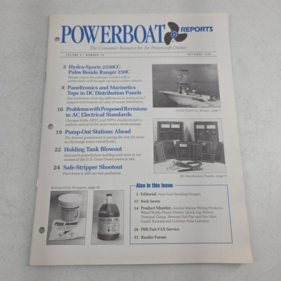 #ad Powerboat Reports October 1993 Powercraft Owner Hydra Sports 2550CC Ranger 250C $14.95