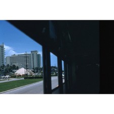 Americana & Balmoral Hotels 1957 Miami Beach Florida Red Border Kodachrome Slide