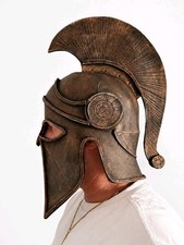 Handmade EVA Foam Spartan Warrior Helmet – Greek Roman Style Cosplay LARP Prop