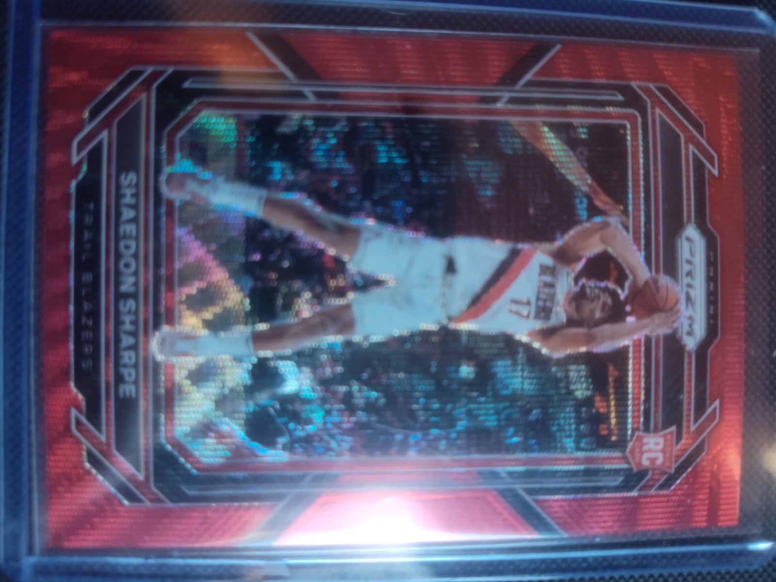 SHAEDON SHARPE 2022-23 Panini Prizm 250 Ruby Wave RC Rookie BH17