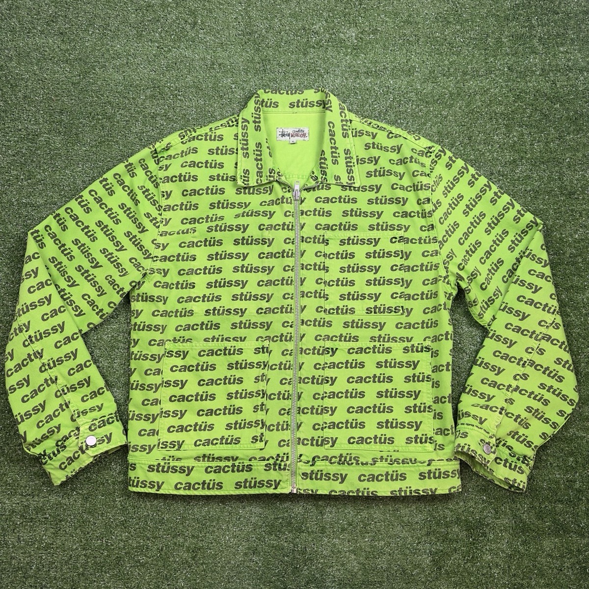 CPFM Cactus Plant Flea Market Stussy Jacket XL Denim Men's | eBay