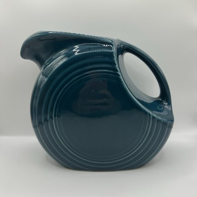 Homer Laughlin Fiesta Fiestaware Juniper Disk Pottery Pitcher Retired Vintage