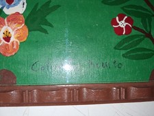 Quadro Naïf Paperino Opera Unica di Colombo Benito (2003) con "Diario di Lavoro