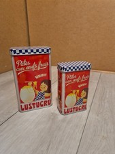 Lot de 2 Boîtes Metal Publicitaires LUSTUCRU