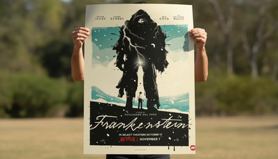 Frankenstein 2025 Netflix Poster 20 | Guillermo Del Toro Gothic Horror Art Print