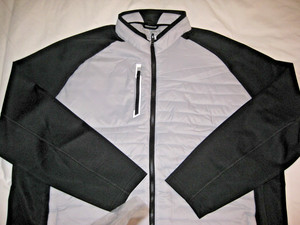 NWT Men's Sunice Hamilton Hybrid Full Zip Jacket  - Black/Gray - 3XL - $200