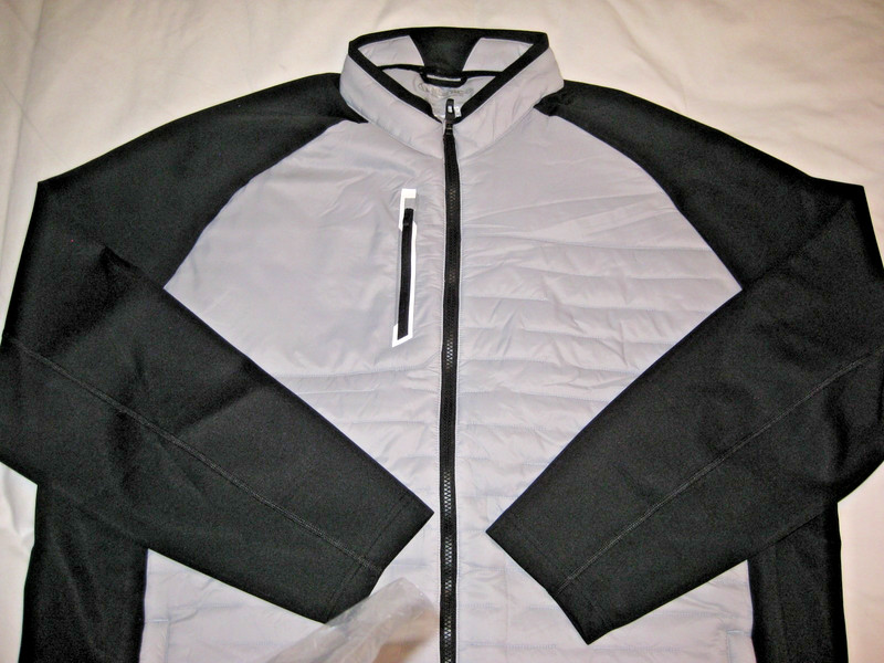 NWT Men's Sunice Hamilton Hybrid Full Zip Jacket  - Black/Gray - 3XL - $200