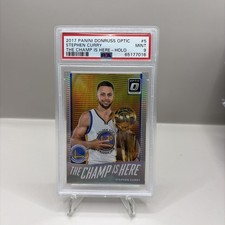 2017 Donruss Optic The Champ is Here Holo Silver Prizm Stephen Curry PSA 9 MINT
