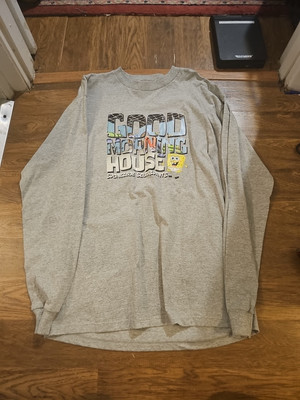 VTG 2002 Y2K Spongebob Squarepants House Sweatshirt Mens Large Nickelodeon